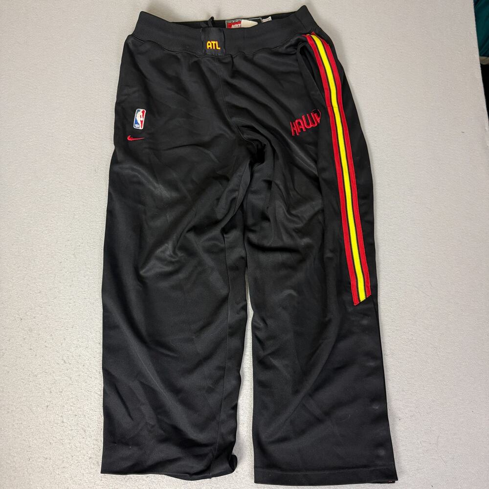 Vintage Nike Atlanta Hawks NBA Tearaway Warm Up Pants Men’s Large Black